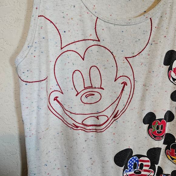 Walt Disney World Epcot Mickey Mouse Scoop Neckline Tank Top Size X-Large Summer - Picture 6 of 11